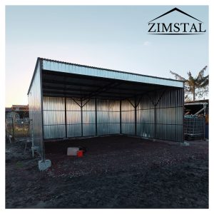 carport-blaszak-spad-do-tylu-ocynkowany-garaz-blaszany
